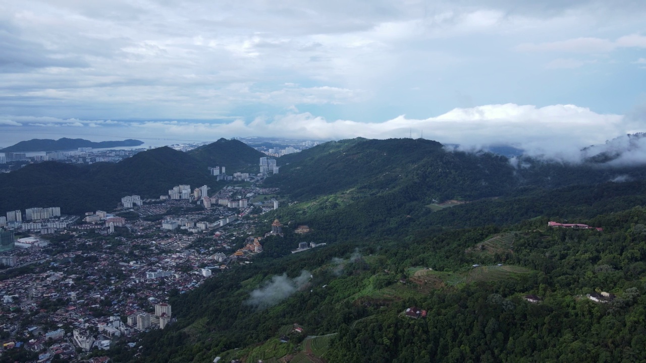 马来西亚乔治敦的槟城山景视频素材