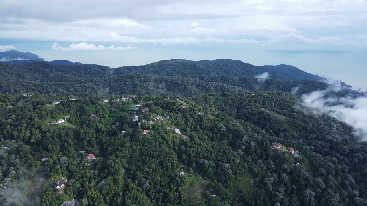 马来西亚乔治敦的槟城山景视频素材