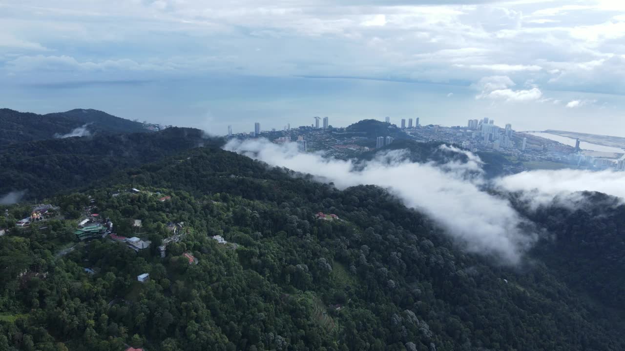 马来西亚乔治敦的槟城山景视频素材