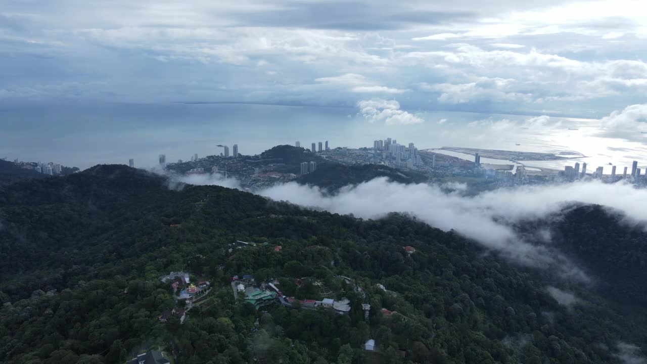 马来西亚乔治敦的槟城山景视频素材