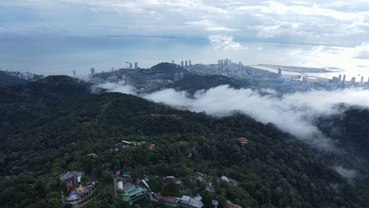 马来西亚乔治敦的槟城山景视频素材