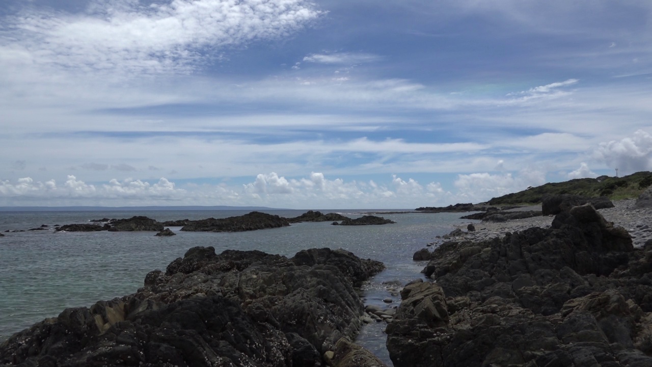 日本鹿儿岛屋久岛的海景视频素材