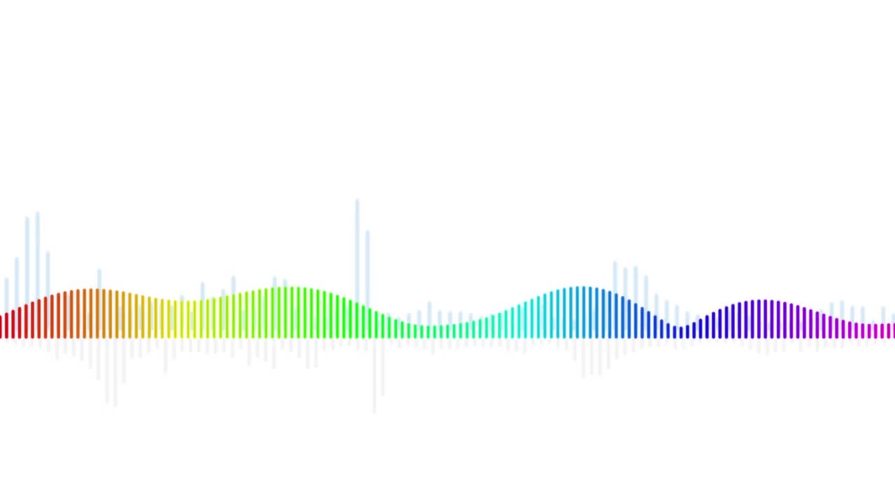 简单的音频波形动画-循环视频素材
