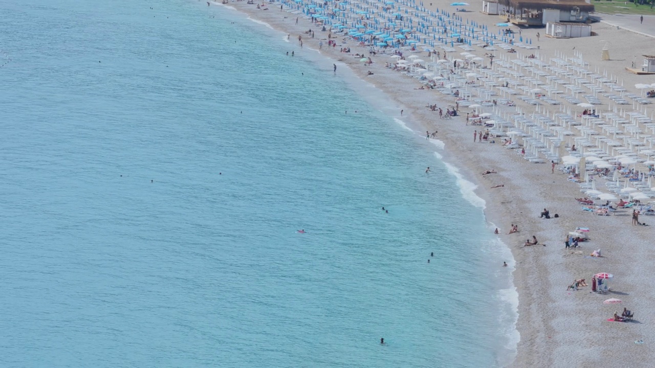 爱琴海位于土耳其海岸视频素材