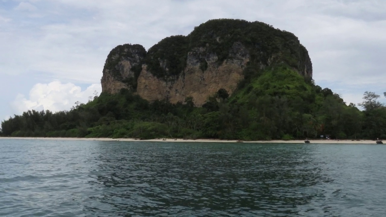 泰国甲米省的海滩和热带海洋视频素材