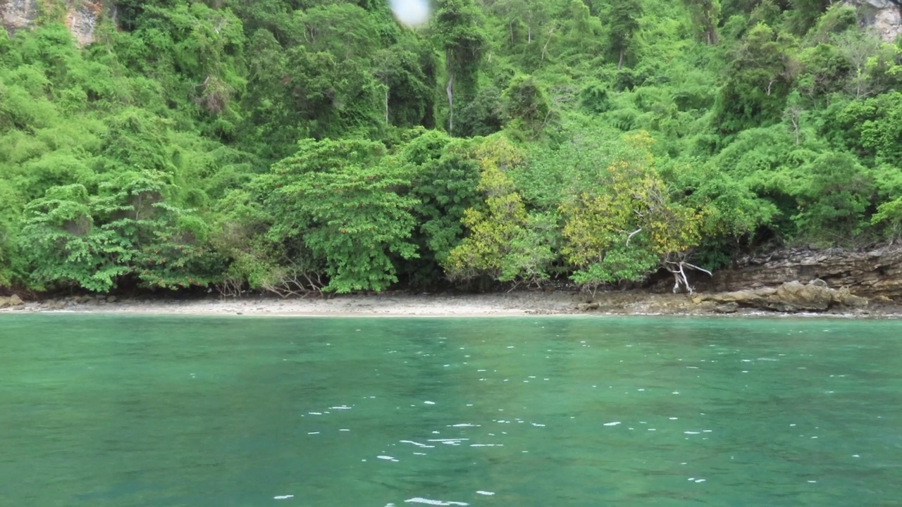 泰国甲米省的海滩和热带海洋视频素材