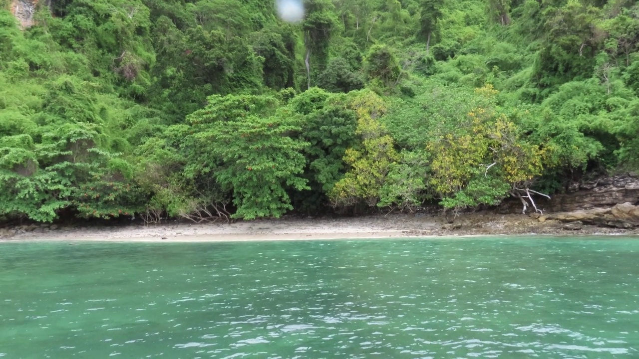 泰国甲米省的海滩和热带海洋视频素材