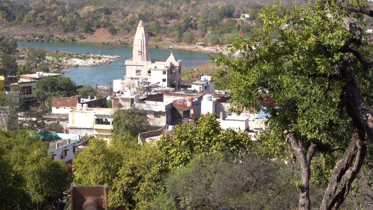 Chausath Yogini mandir或寺庙，印度Bhedaghat。视频素材