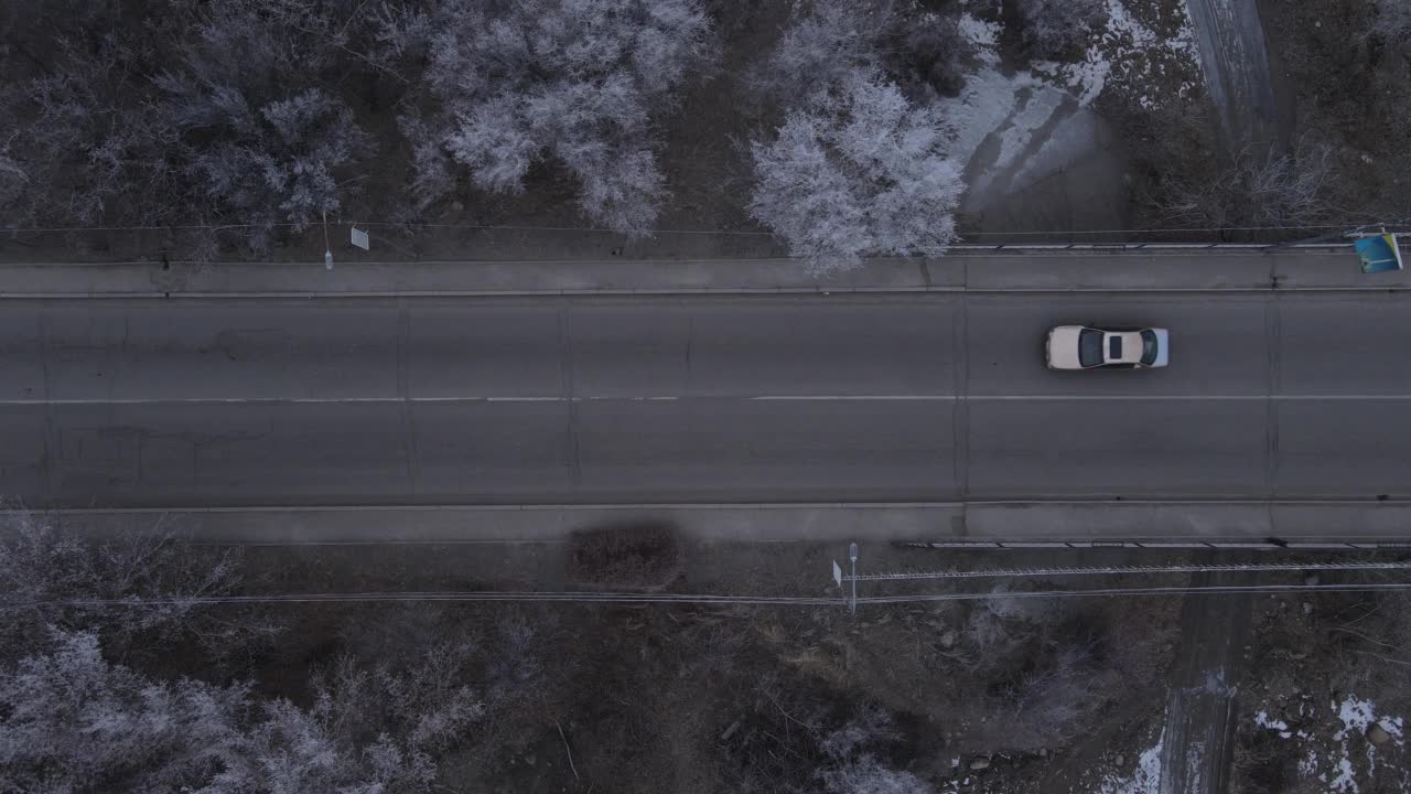 冰雪覆盖的桥梁视频下载