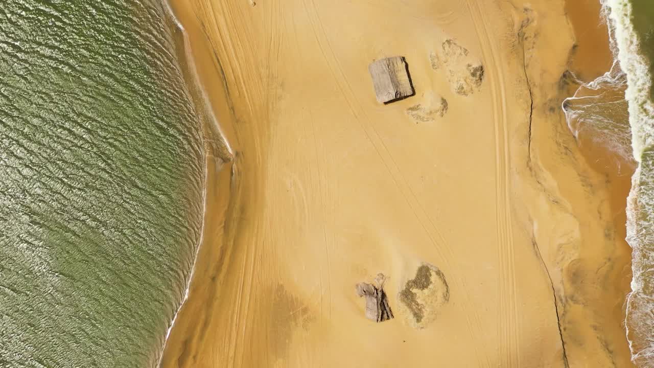 美丽的海景海滩，碧绿的海水。斯里兰卡。视频素材