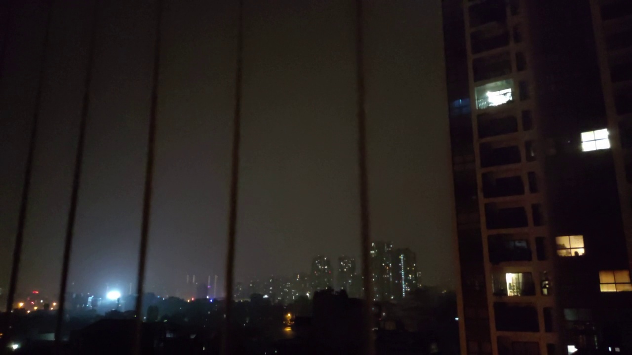 夜雨，城市景观视频下载