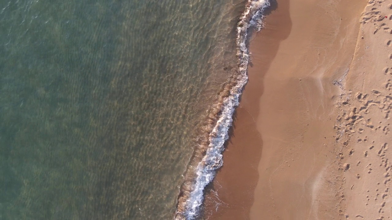 空中海滩视图视频素材