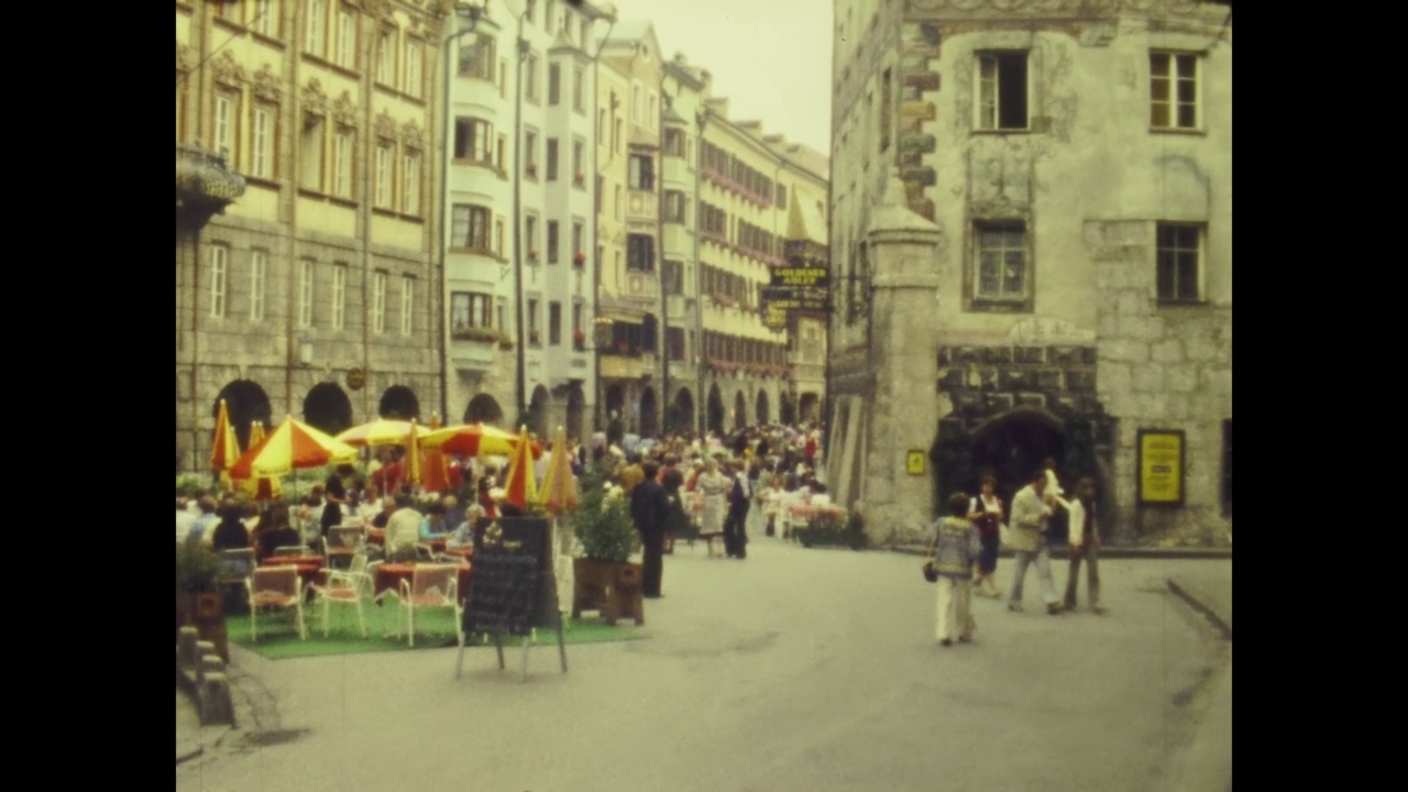 1975年，奥地利因斯布鲁克的街景视频素材