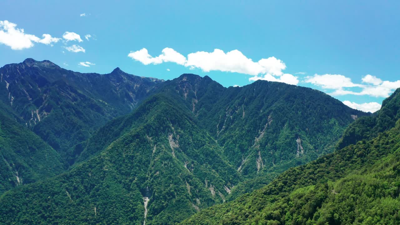 台湾玉山鸟瞰图视频素材