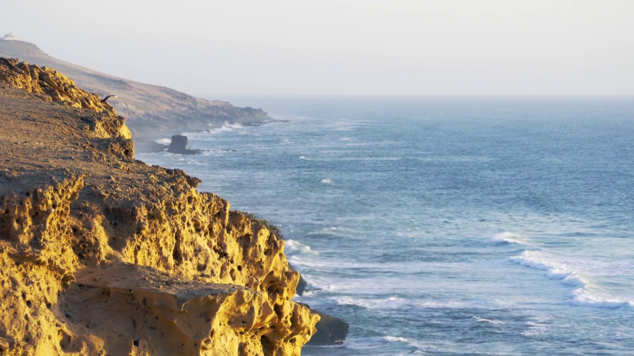 Taghazout冲浪者的天堂之村，摩洛哥视频素材