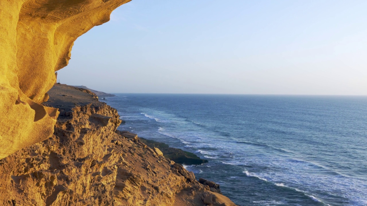 Taghazout冲浪者的天堂之村，摩洛哥视频素材