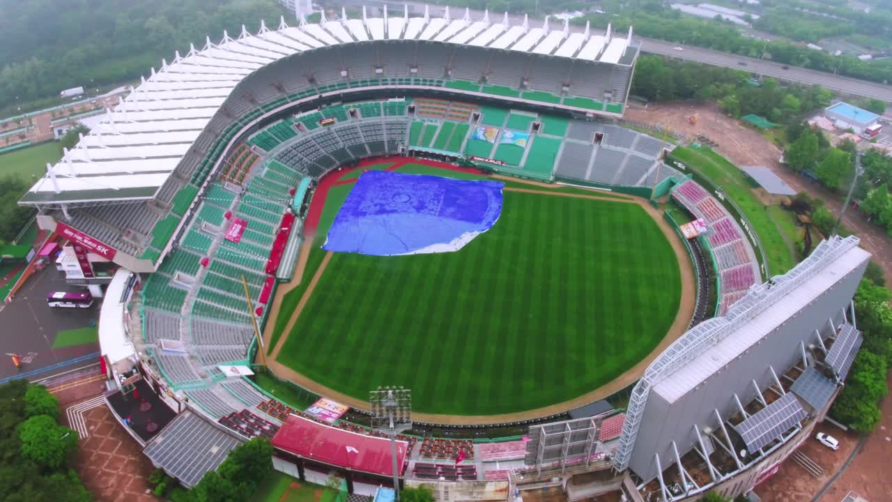 仁川SSG Landersfield(职业棒球队的主场)棒球公园/韩国仁川米丘霍尔区视频素材