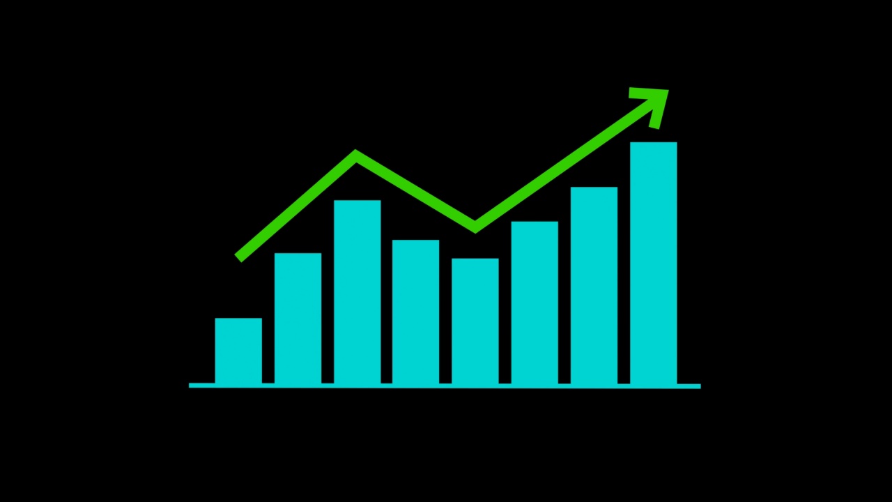 商业图表动画视频素材