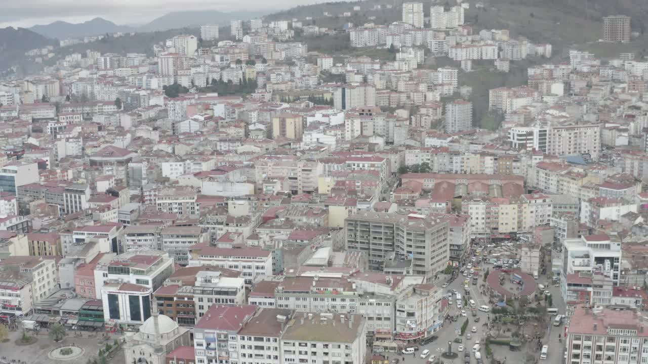 土耳其吉雷桑市鸟瞰图。视频素材