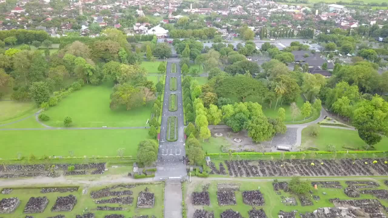 印尼爪哇中部日惹的Prambanan寺庙建筑群。视频素材