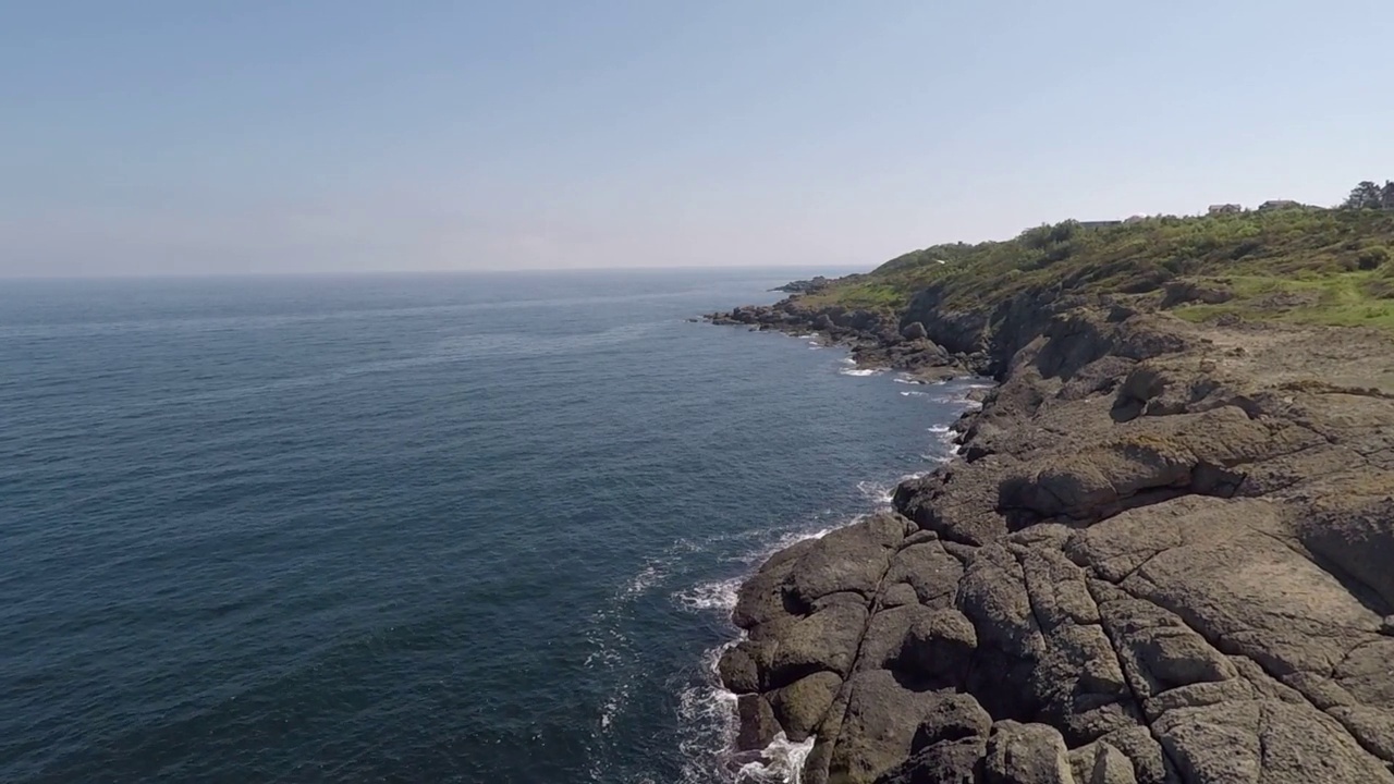 空中海浪撞击视频素材