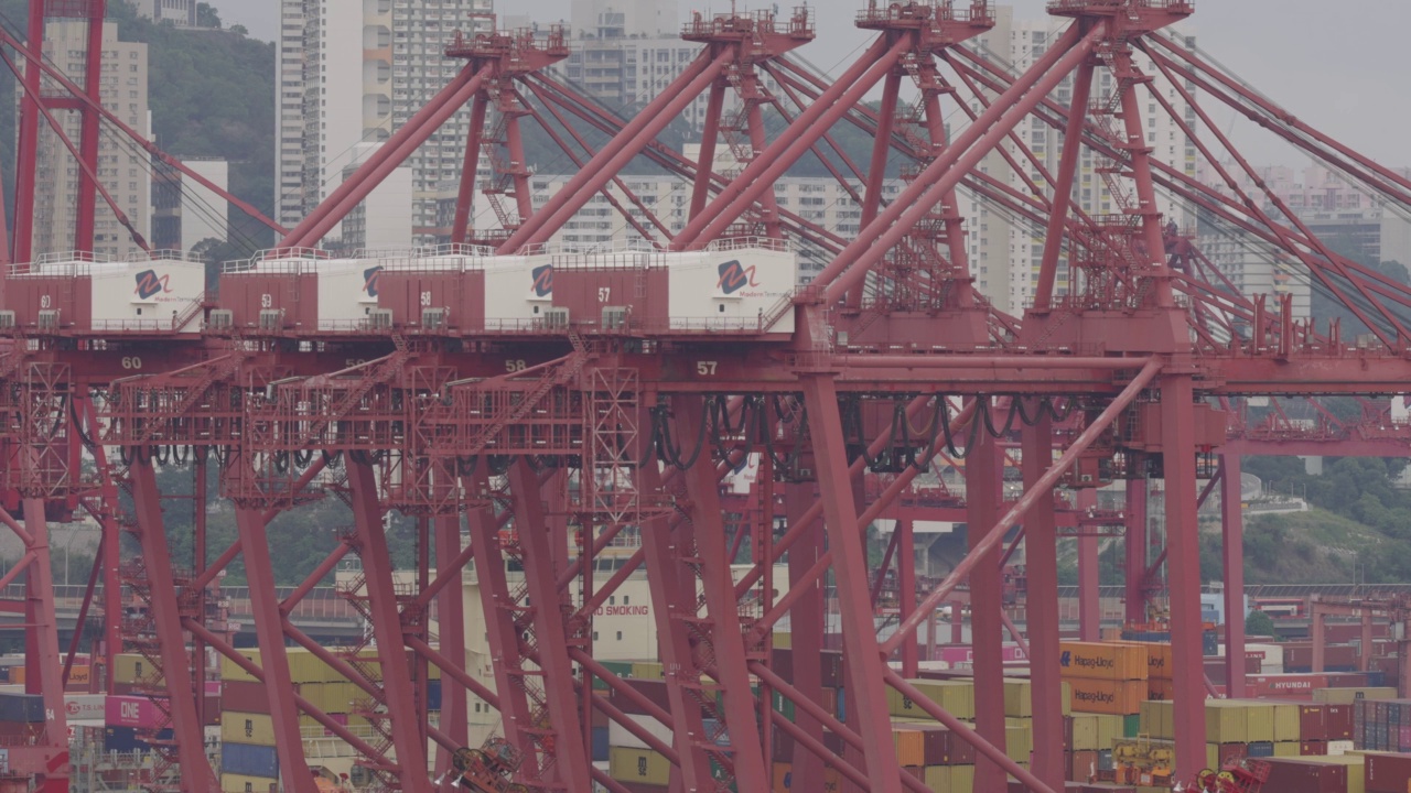 香港集装箱货运站视频下载