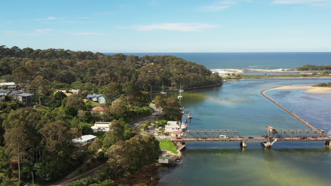 Narooma hover lagoon镇视频素材