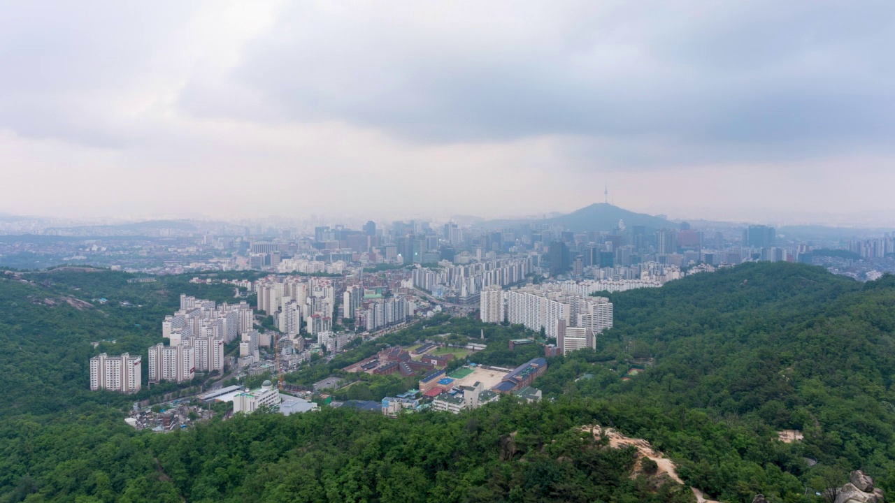 首尔钟路区、中区、西大门区西大门区西大门独立公园和N首尔塔的一天视频素材