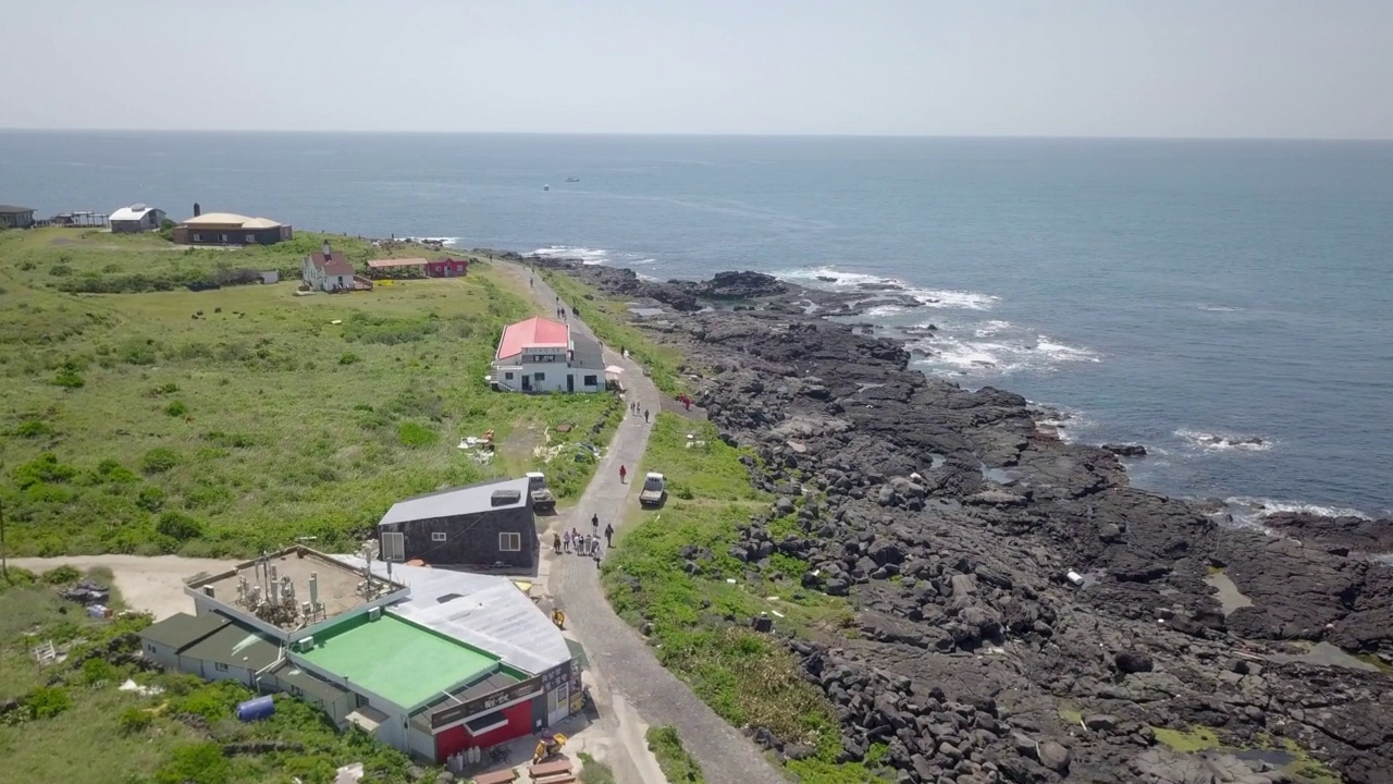 马拉多岛/西归浦市，济州岛，韩国视频素材