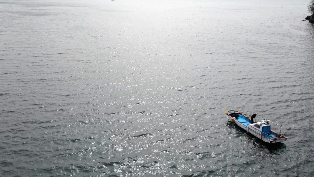 出海/韩国的渔船视频素材