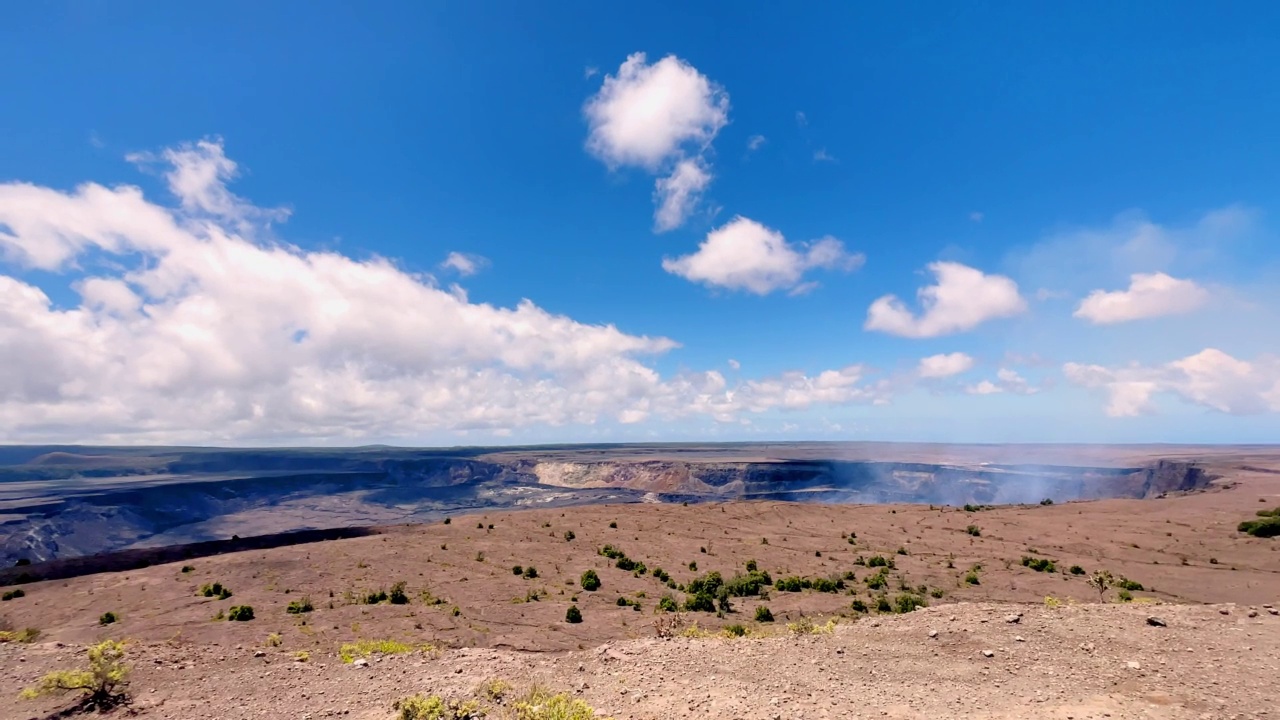 火山坑。视频素材