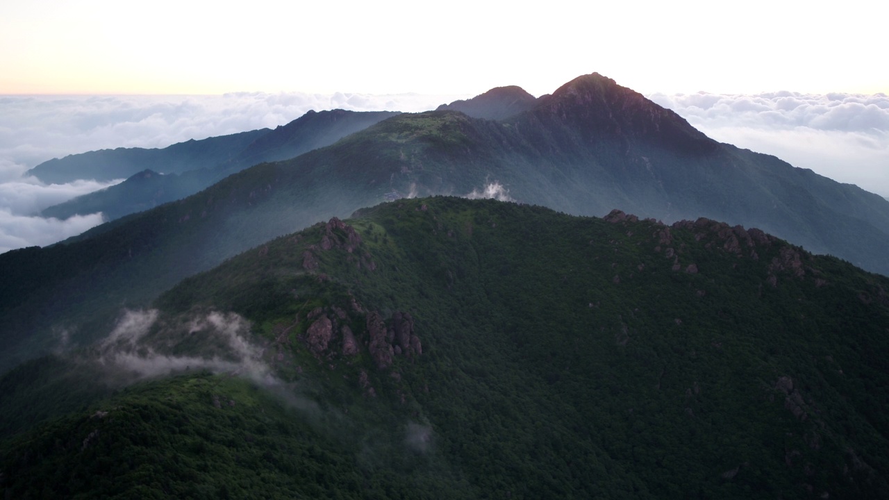 智日山风景/韩国视频素材