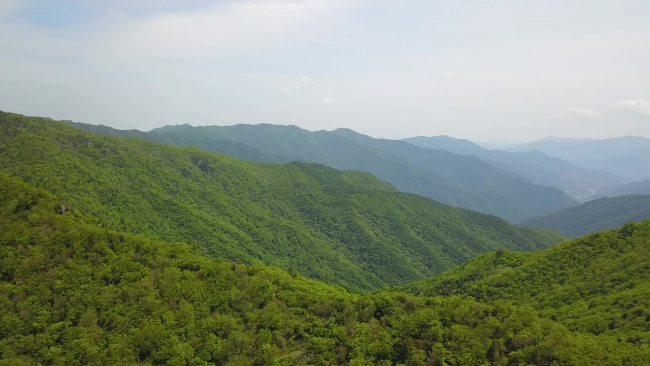 白天-智日山风景/韩国视频素材