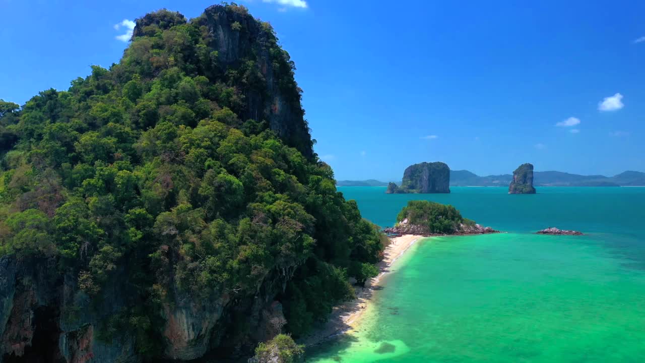 著名潜水胜地，安达曼海，甲米，普吉岛，梦幻泰国，亚洲美丽旅游胜地，夏日户外度假之旅。视频素材