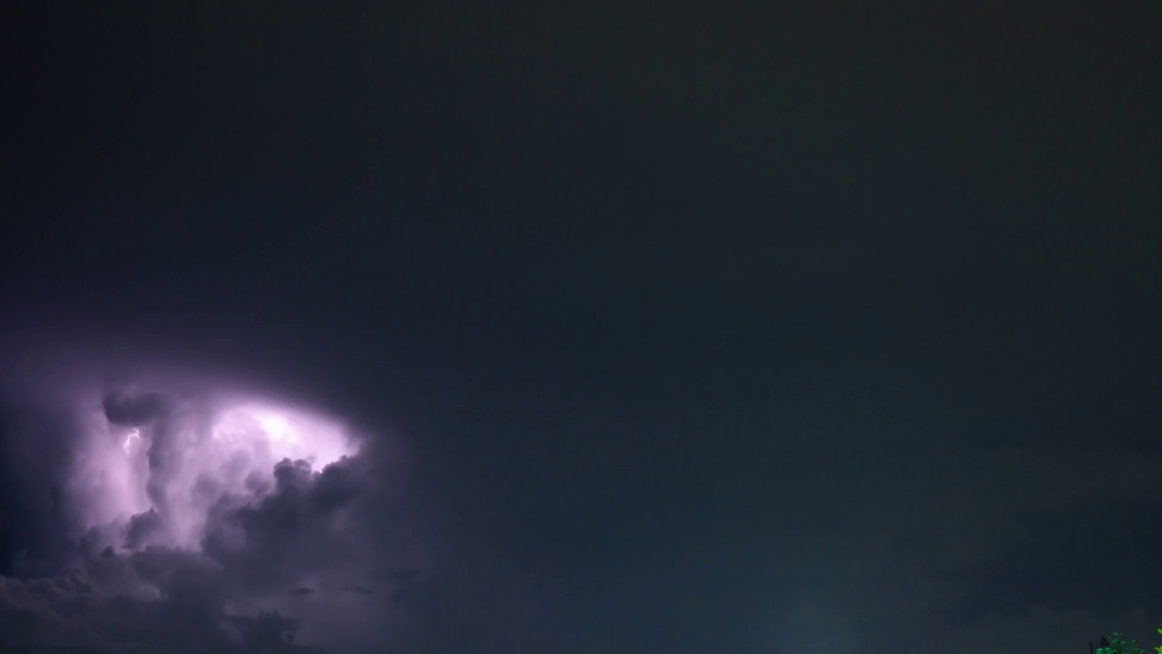 雷暴在下雨时的时间流逝视频素材