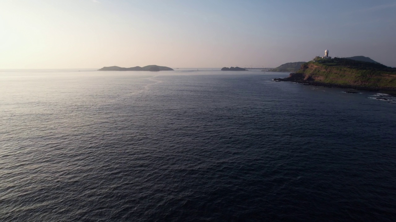 海上风景/济州岛，韩国视频素材