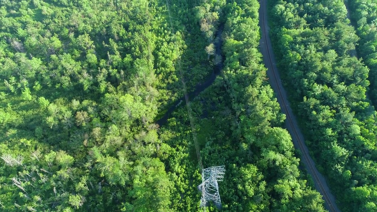 电力和铁路线路视频素材