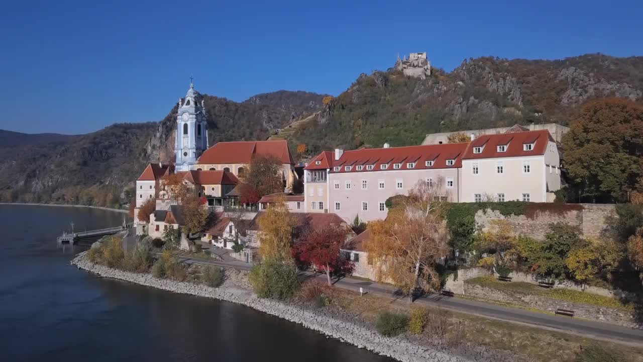 Wachau valley，奥地利，速度从24帧/秒提高到2.5倍。视频素材