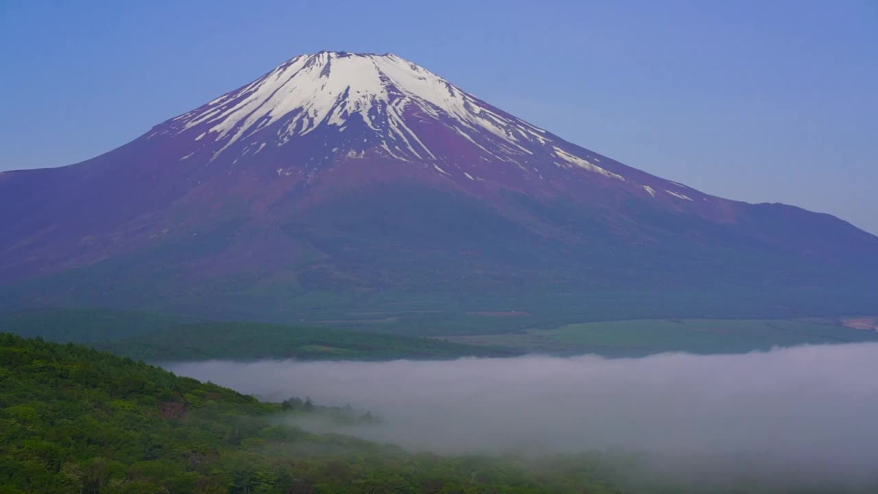 富士山和云海视频素材