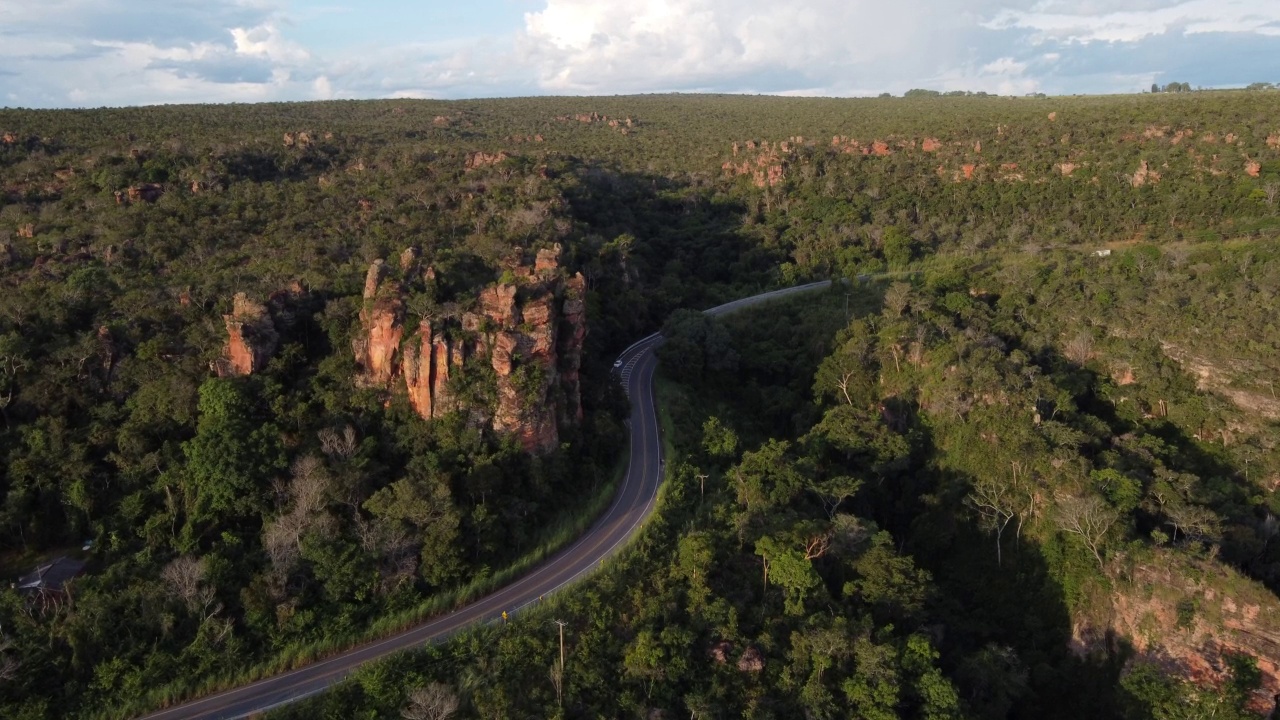 guimaraes Chapada dos guimaraes -空中视频素材