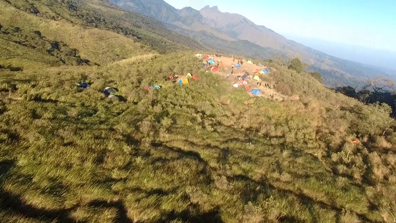 庞达克山鸟瞰图视频素材