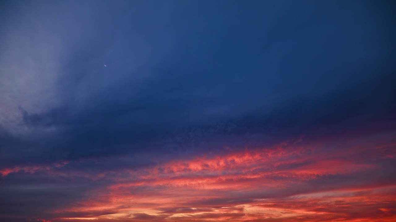 天空夕阳云背景视频素材