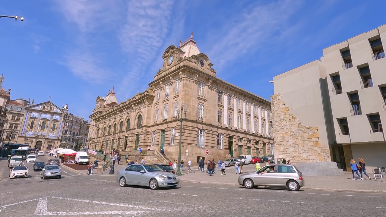 Sao Bento车站，车在外面视频下载