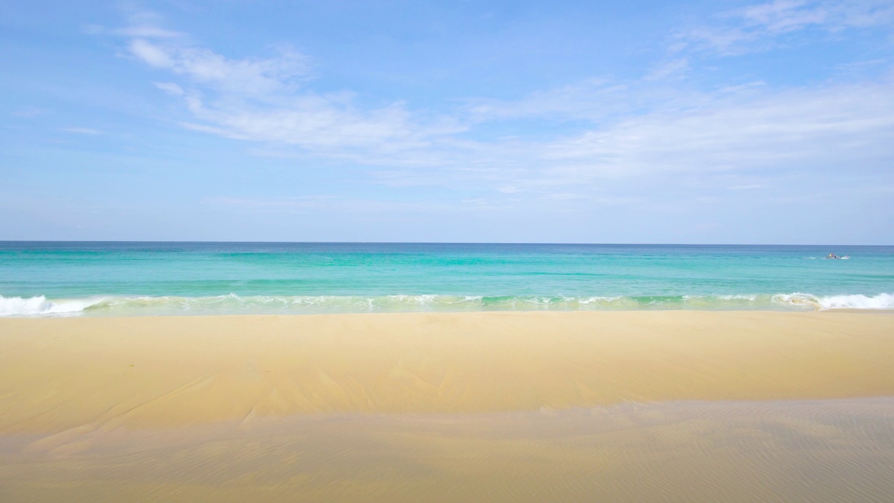 风景海滩海在夏天的阳光视频素材