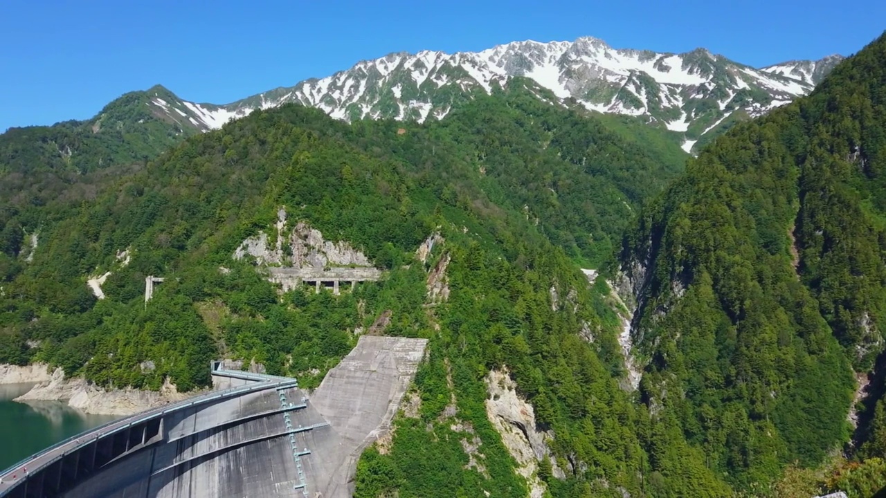 黑部水坝视频素材