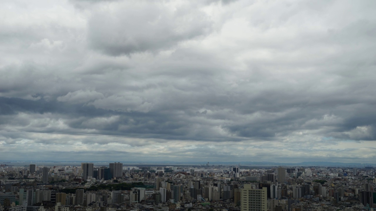 东京城市天际线时间流逝视频素材