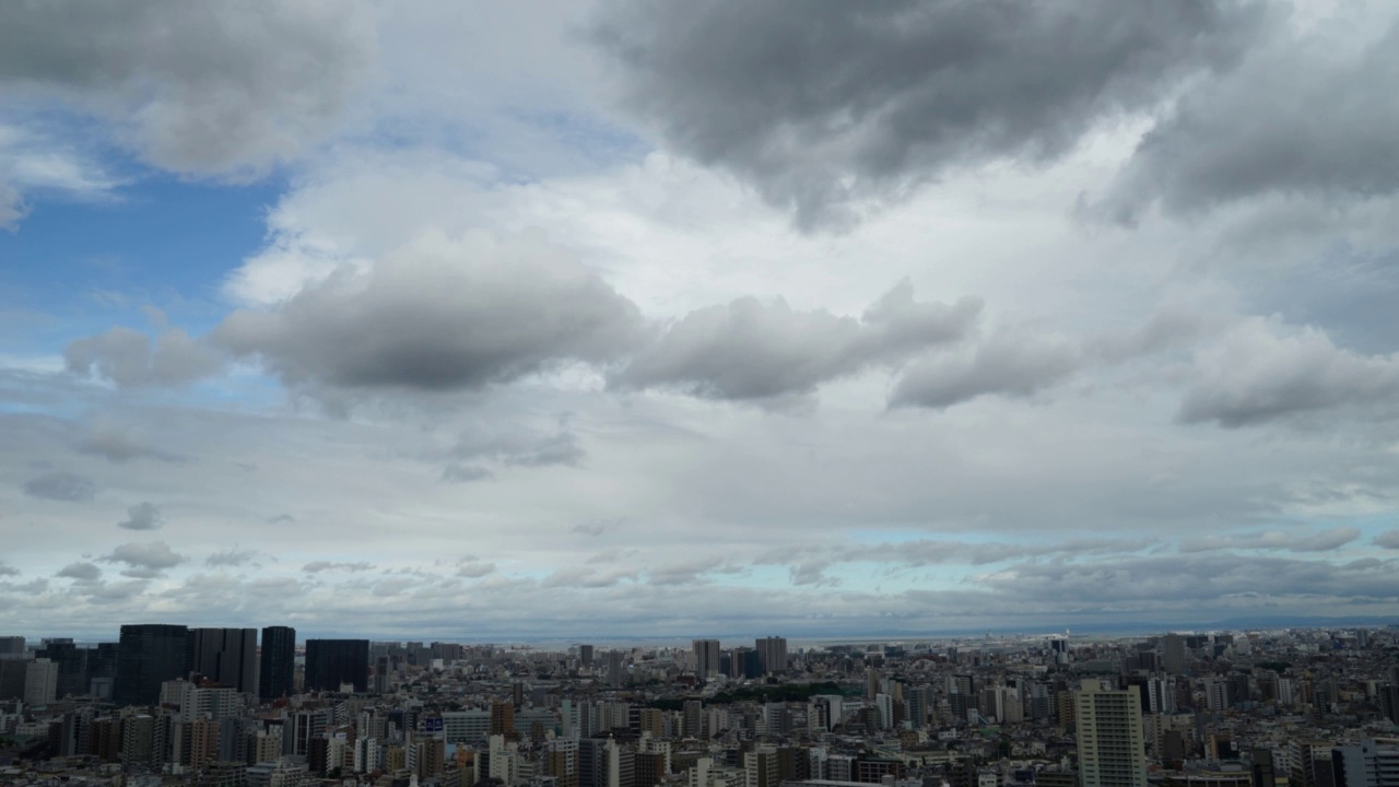 东京城市天际线时间流逝视频素材