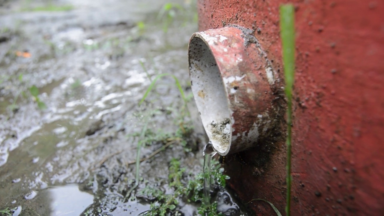 管道雨水下水道视频素材