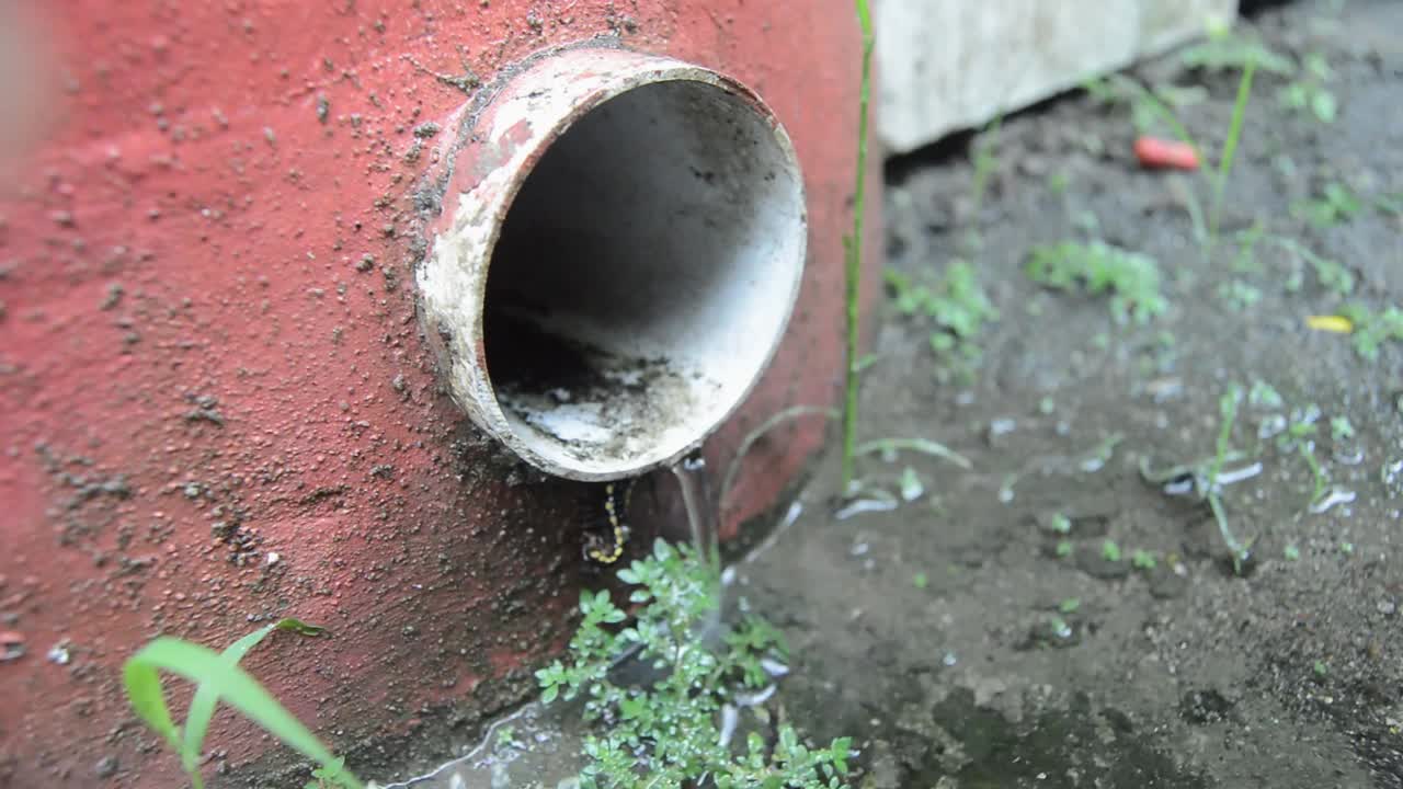 管道雨水下水道视频素材