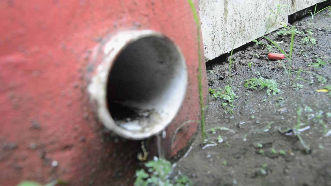 管道雨水下水道视频素材